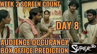 SUPER 30 BOX OFFICE COLLECTION DAY 8 | PREDICTION | AUDIENCE OCCUPANCY | SCREEN COUNT | HRITHIK