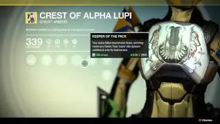 Destiny Exotic Chest Armor: Crest Of Alpha Lupi Titan