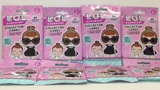 LOL Surprise Dolls Collector Trading Cards Blind Bag Packs Opening