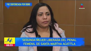 Mara, segunda mujer liberada del penal de Santa Martha tras un convenido, narra su historia