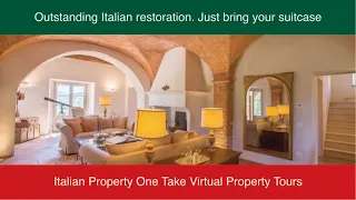 Villa Foce. Luxury Italian Property Virtual Tour. Best Italian Restoration.
