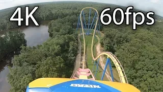 Nitro front seat on-ride 4K POV @60fps Six Flags Great Adventure
