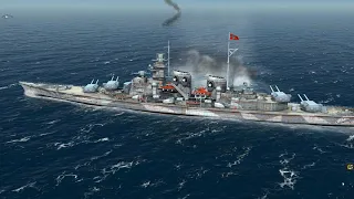 HMS Nelson Vs DKM Hutten | The Return Of Atlantic Fleet