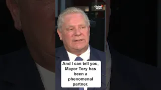 Doug Ford thinks John Tory should stay on as mayor with things going "tickety boo" in Toronto