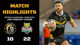 HIGHLIGHTS | York Knights 10-22 Keighley Cougars | Betfred Championship Round Eight | 7/4/23