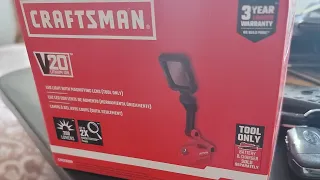 all new craftsman v20 square work light review