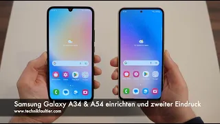 Samsung Galaxy A34 & A54 einrichten und zweiter Eindruck