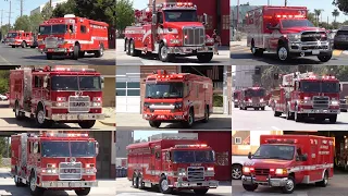 Fire Trucks Responding Compilation: Los Angeles Fire Dept. Collection Volume I [LAFD]