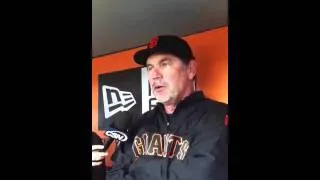 Bochy's pregame interview