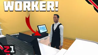 Hiring Our FIRST EMPLOYEE ! Supermarket Sim [E3]