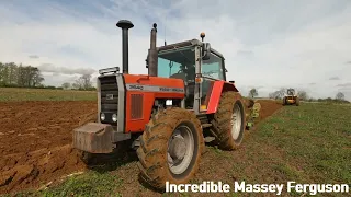 1983 Massey Ferguson 2640 4WD 5.8 Litre 6-Cyl Diesel Tractor (110 HP) with Dowdeswell Plough