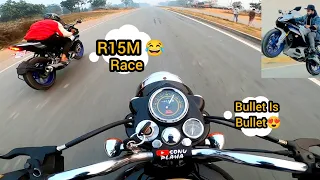 Unbelievable Race R15m Vs Bullet 350 😍 || Ye Umeed Nahi Thi 🤭