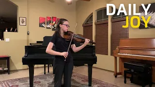 Sonata No. 2 in A minor II. Fuga by Bach performed by Violinist Jacqueline Rodenbeck | Daily Joy