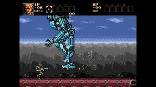 Contra Hard Corps: Stage 5B - Super Power Robot Yokozuna (No Death, No Power Ups)