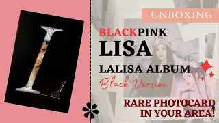 [UNBOXING] BLACKPINK LISA LALISA Album (Black Ver.) + RARE GOLD PHOTOCARD 😳 + Ktown4u POB