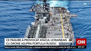 Unul dintre cele mai sigure porturi militare ale Rusiei, atacat cu drone