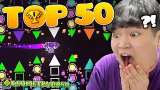 BUILDING MY HARDEST CHALLENGE🔥 (TOP 50 DIFFICULTY) | Geometry Dash