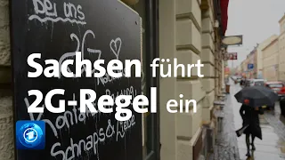 Kampf gegen Corona-Neuinfektionen: Sachsen führt 2G-Regelung ein