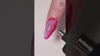 Barbie Pink Holo Cat Eye Butterfly Nails| BORN PRETTY
