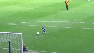 Crowd Cheers after Child Makes Goal