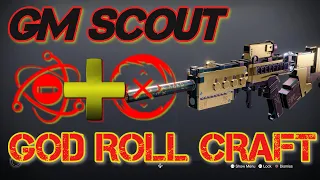 CRAFT THIS GRANDMASTER SCOUT RIFLE: Pointed Inquiry (MINI ARBALEST) GOD ROLL CRAFT GUIDE: Destiny 2
