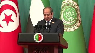 Le président égyptien Sissi appelle à empêcher tout déplacement de Gazaouis "par la force" | AFP