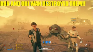 Star Wars Battlefront 2 - Han Solo and Obi Wan destroyed this team! Made a new friend too👀
