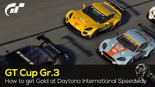 How To Get Gold in the GT Cup Gr.3 race at Daytona Int'l Speedway (HARD) - #granturismo7