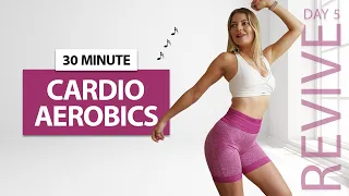 30 MIN CARDIO AEROBICS WORKOUT FOR WEIGHT LOSS- Standing | No Jumping | To the Beat HIIT Fusion