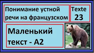 Понимание устной речи на французском - Маленький текст - Texte 23 - A2 - Learn french