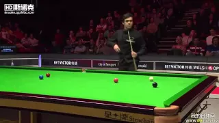 Ronnie O'Sullivan Unbelievable Steal at Welsh Open 2014 Vs. Barry Hawkins