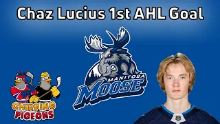 Chaz Lucius 1st AHL Goal (Winnipeg Jets Prospect)