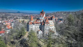 Dracula's Castle.Romania/Bran.4K drone video.