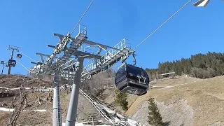 Gabühelbahn Seilbahn Dienten am Hochkönig. Einseilumlaufbahn Doppelmayr. Salzburg Österreich