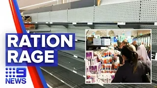 Coronavirus: Shoppers face new food restrictions at Coles | Nine News Australia