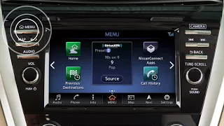 2018 Nissan Murano - Control Panel and Touch Screen Overview