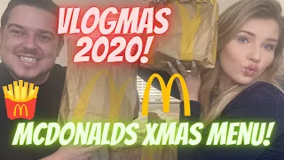 VLOGMAS DAY 6| MCDONALDS CHRISTMAS MENU | DOUBLE BIG MAC | JERK CHICKEN