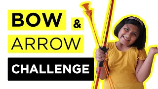 Bow and Arrow Challenge + Dance performance | #fun #kids #dance #toys #games