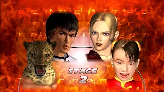 tekken tag tournament - tekken tag team battle mode - law with king vs nina with xiaoyu