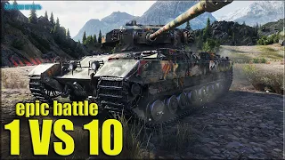 Caernarvon против ДЕСЯТЕРЫХ 😬 World of Tanks лучший бой тт Британии 8 лвл