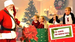 We Snuck Into Santa’s Christmas Toy Bag and Went to the North Pole! Kids Fun TV