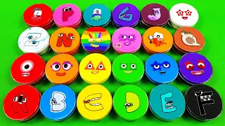 Numberblocks - Looking All SLIME With SHAPES… Mix Coloring! Satisfying Video ASMR