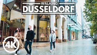 Düsseldorf Germany, Famous Little Tokyo and Königsallee Shopping Walk | 4K | May 2021