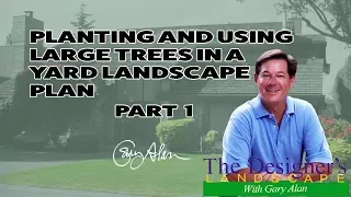 How to design and install a landscape plan with Large Trees Pt 1