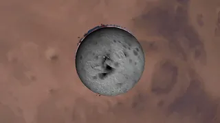 Mimas Colliding With Mars