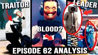 SKIBIDI TOILETS GOT MAD! Episode 62 Skibidi Toilet All Secrets & Easter Eggs 1-62 Analysis & Theory