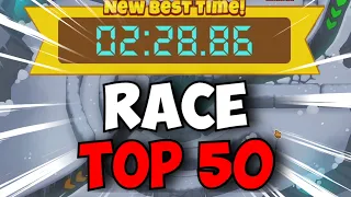 BTD6 Race Tutorial || Top 50 || With Written Guide || 1st place on upload