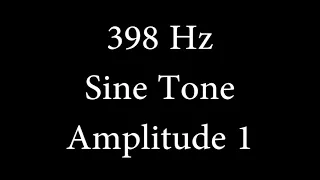 398 Hz Sine Tone Amplitude 1