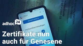 Impfzertifikat für Genesene / Januvia von Sanacorp / Moderna testet Grippe-Impfstoff