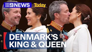 King Frederik and Queen Mary of Denmark make history | 9 News Australia